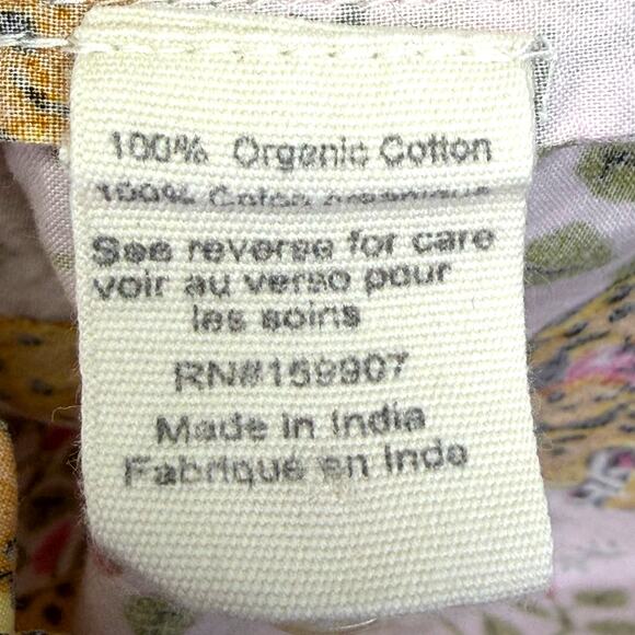 PRINTFRESH Bagheera Leopard Pajama Top Womens M Blush Pink Organic Cotton Poplin - Picture 10 of 11